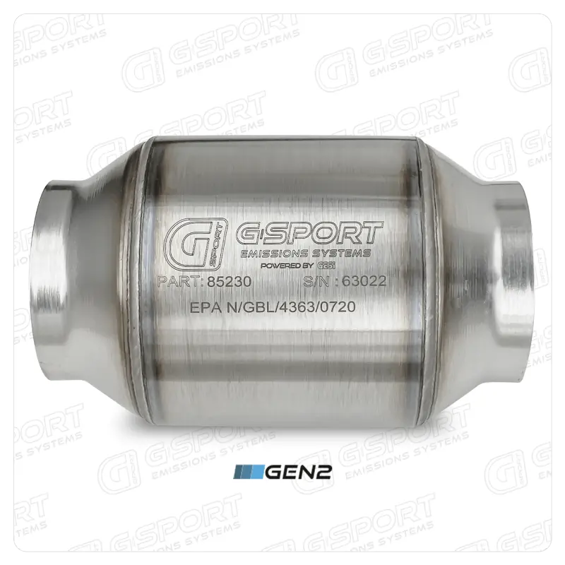 Gesi G-Sport 400 Cpsi Gen 2 Epa Approved 3.0In Inlet/Outlet Catalytic Converter (500-850Hp) 1