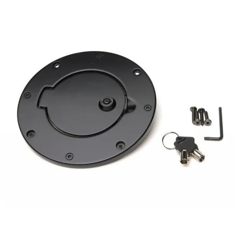 Rampage Billet-Style Gas Cap Cover For 1997–2006 Jeep Wrangler Tj (Matte Black) 1