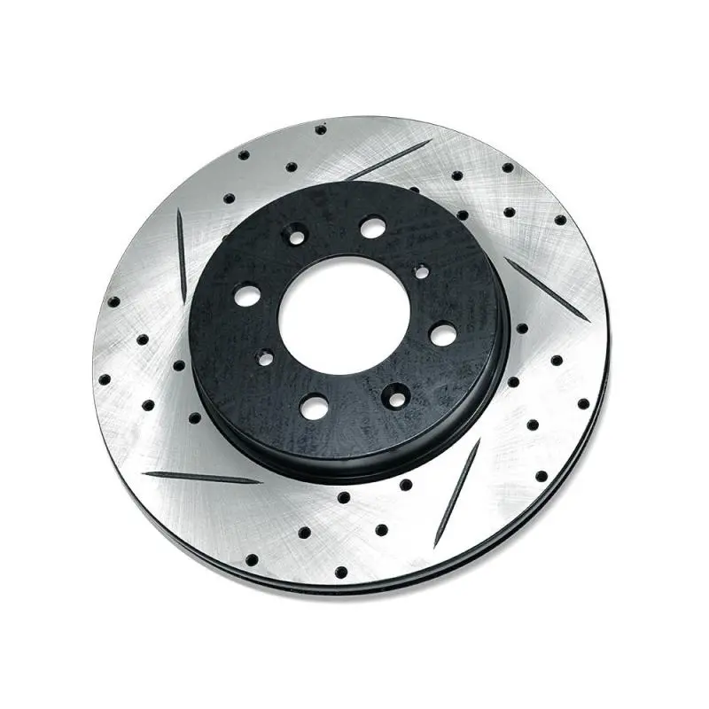 Blox Racing Slotted And Cross-Drilled Rotor Left Side 1
