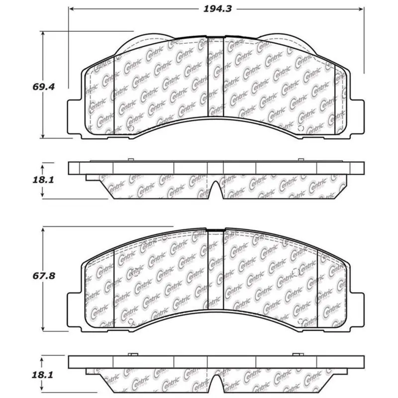 Stoptech 10-14 Ford F-150 Street Performance Front Brake Pads 1