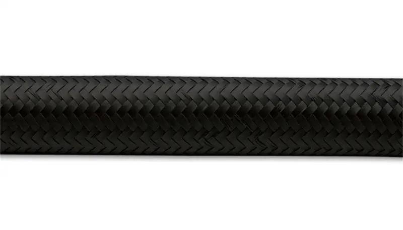 Vibrant -8 An Black Nylon Braided Flexible Hose – 5-Foot Roll 1