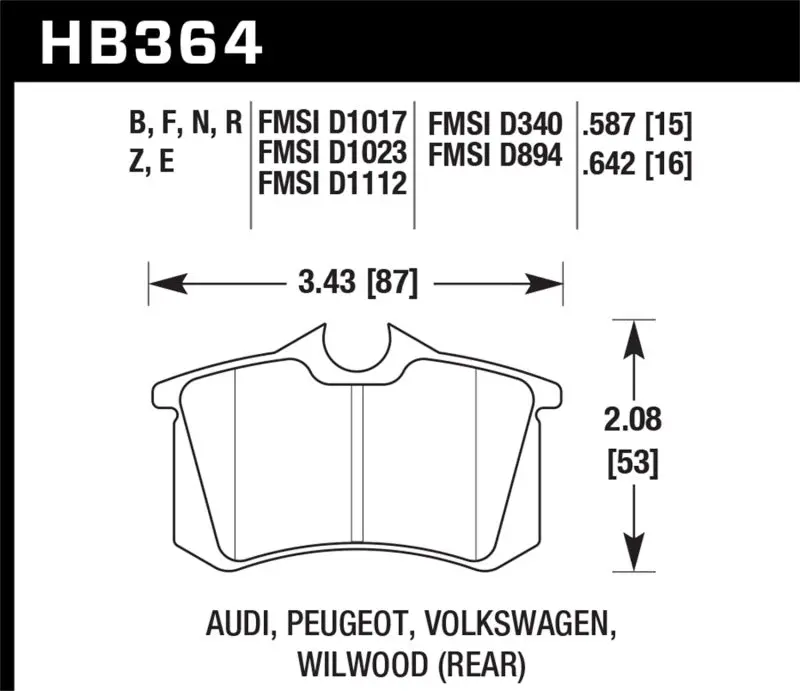 Hawk Hp Plus High-Performance Street Brake Pads – Ceramic Compound For Aggressive Driving 1