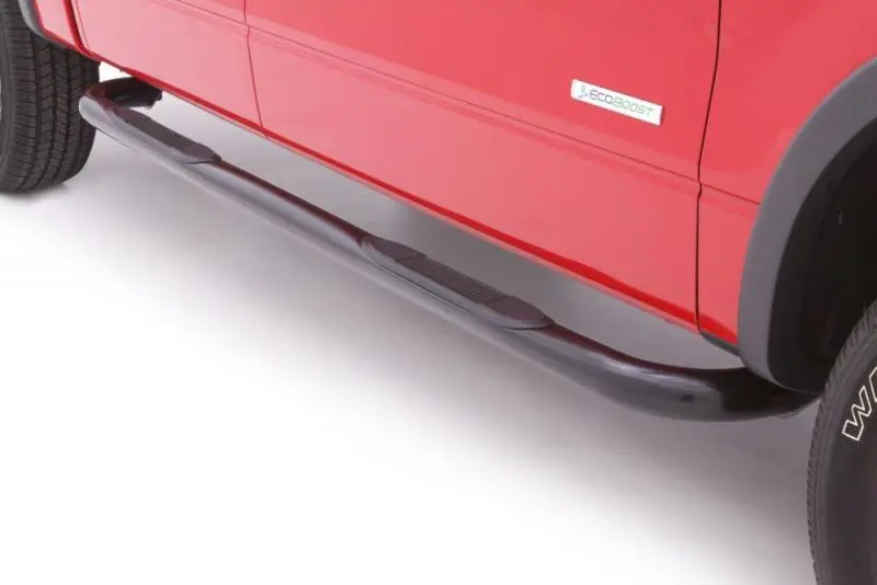 Lund 15-17 Chevy Colorado Crew Cab 3In. Round Bent Steel Nerf Bars - Black 1