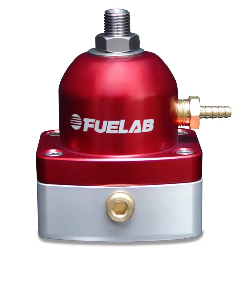 Fuelab 525 Adjustable Efi Fuel Pressure Regulator – 90–125 Psi Range, -6An Inlet & Return Ports (Red Housing) 1
