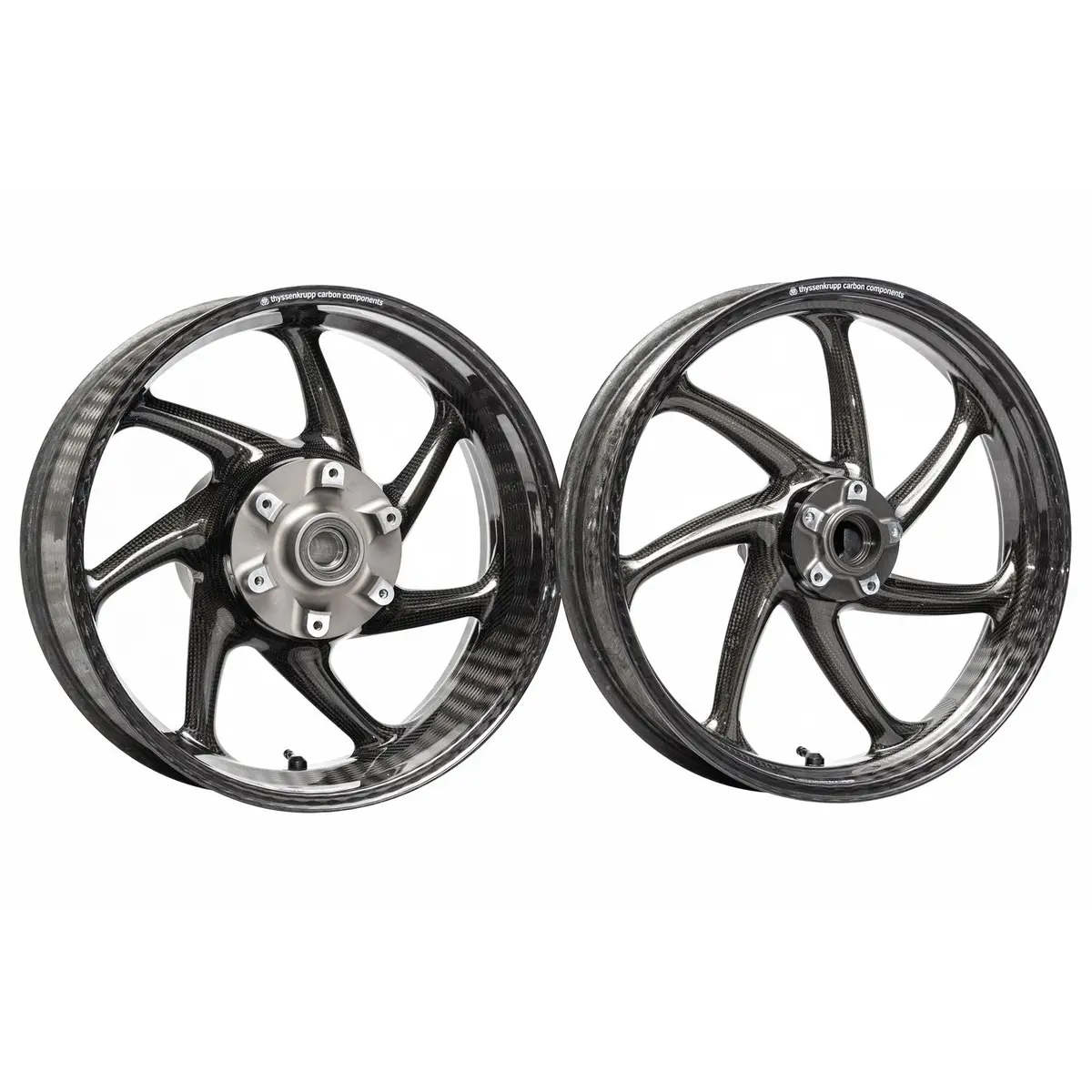 Thyssenkrupp Style 1 Braided Carbon Fiber Wheels – Custom-Fit Set For Ducati Panigale 1199/1299/V2/V4 & Streetfighter 1