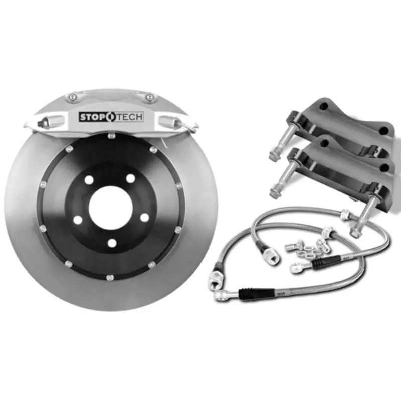 Stoptech 69-89 Porsche 911 Level 1 Street Front Bbk W/ Black St42 Calipers 282X28 Slotted Rotors 1