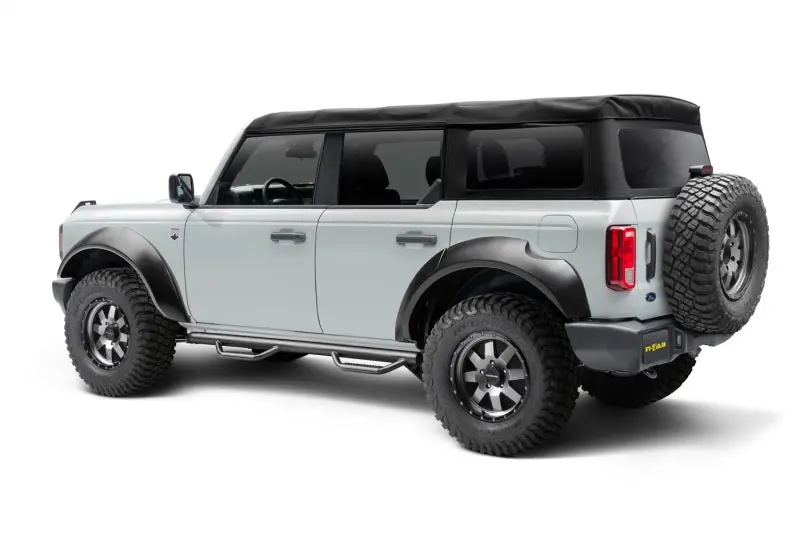 N-Fab Nerf Step Side Steps For 2021 Ford Bronco 4-Door – Texas Black, Srw, 3-Inch Width 1
