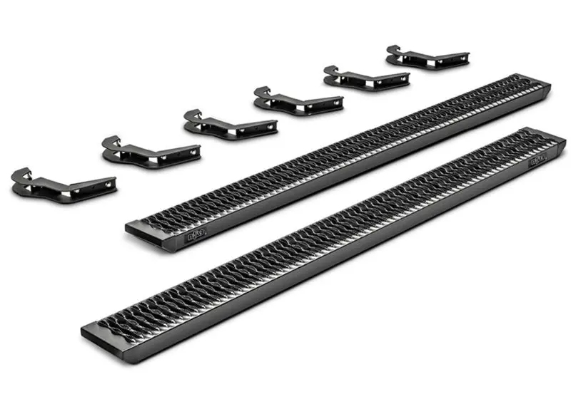 N-Fab Growler Fleet Side Steps – 2015–2019 Ford F-150 / 2017–2019 F-250/F-350 Quad Cab, Texas Black 1