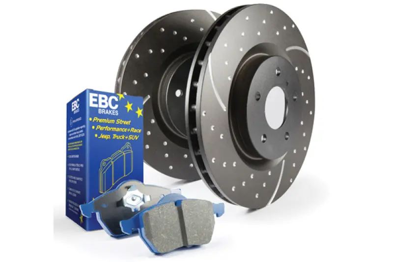 Ebc Street Performance Brake Kit — S6 Compound Pads And Gd Series Drilled & Slotted Rotors 1