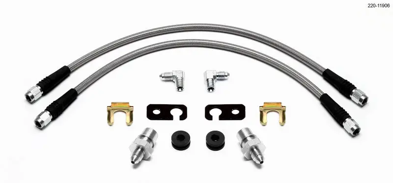 Wilwood Flexline Brake Hose Kit – Front Axle, Designed For Ford Fiesta Models 1