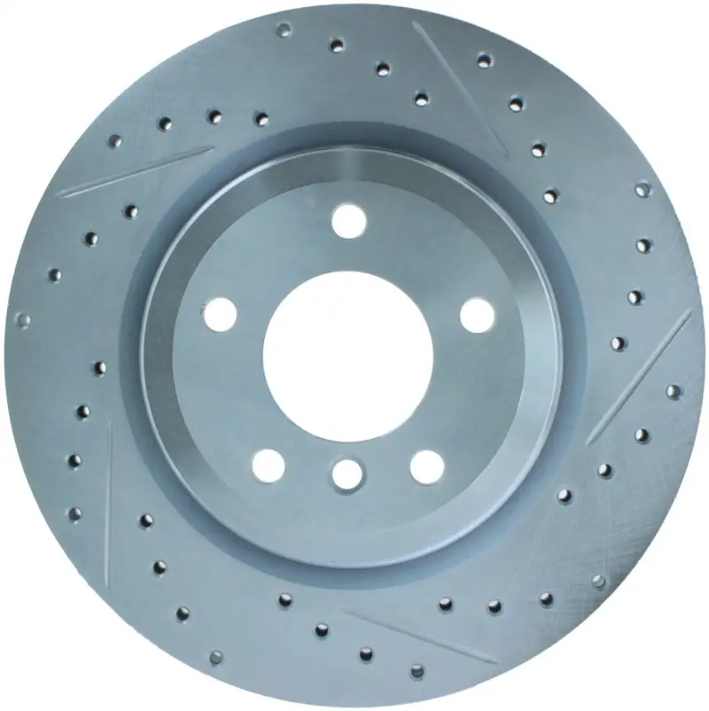 Stoptech Select Sport 07-13 Bmw 335I Slotted & Drilled Vented Left Rear Brake Rotor 1