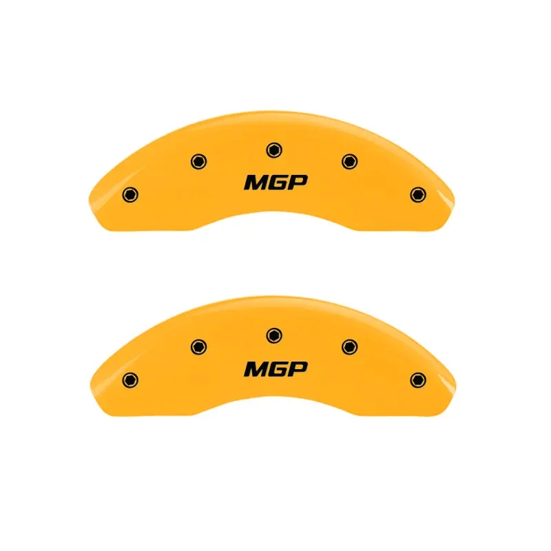 Mgp Yellow-Anodized Engraved Caliper Covers For Front And Rear Brakes 1