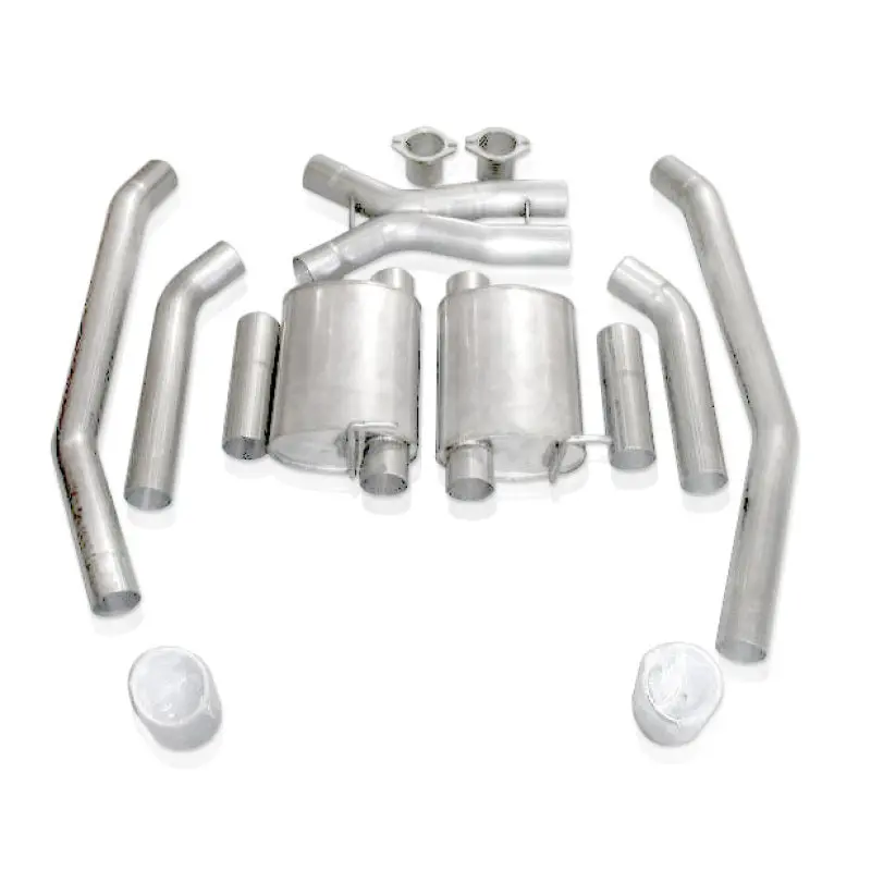 Stainless Works 2004 Gto 3In Catback Chambered Mufflers X-Pipe Wide Oval Tip 1
