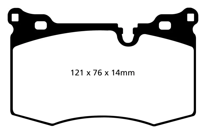 Ebc Redstuff High-Performance Front Brake Pads For 2009–2014 Mini Hardtop Cooper S (1.6L Turbo) 1