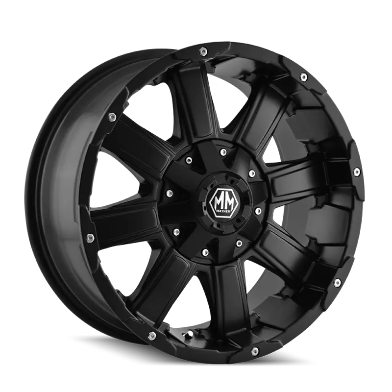Mayhem Chaos 20X9 Matte Black Forged Wheel – 5X127 Bolt Pattern, -12Mm Offset, 87Mm Hub Bore 1
