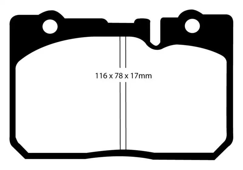 Ebc 95-00 Lexus Ls400 4.0 Redstuff Front Brake Pads 1