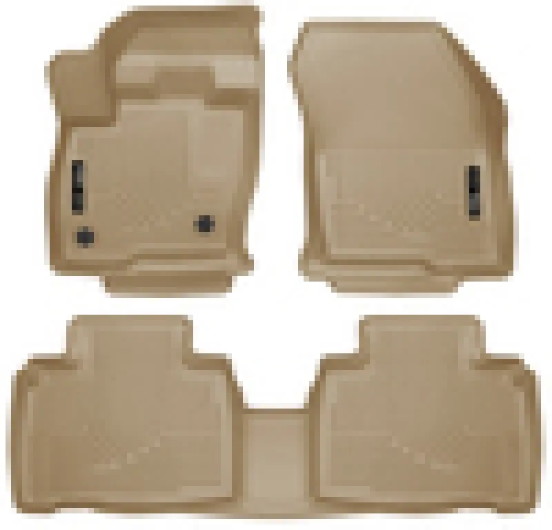 Husky Liners Weatherbeater Tan Floor Liners For 2015 Ford Edge (Front + Second Row) 1