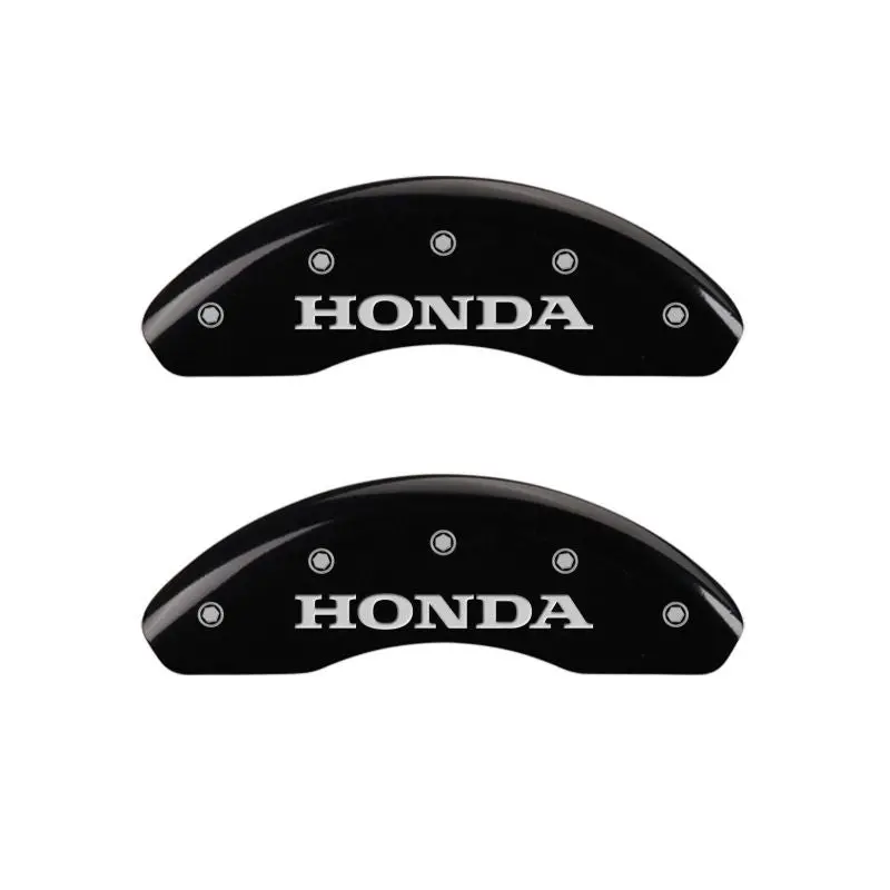 Mgp 4 Caliper Covers Engraved Front & Rear Honda Black Finish Silver Char 2017 Honda Civic 1