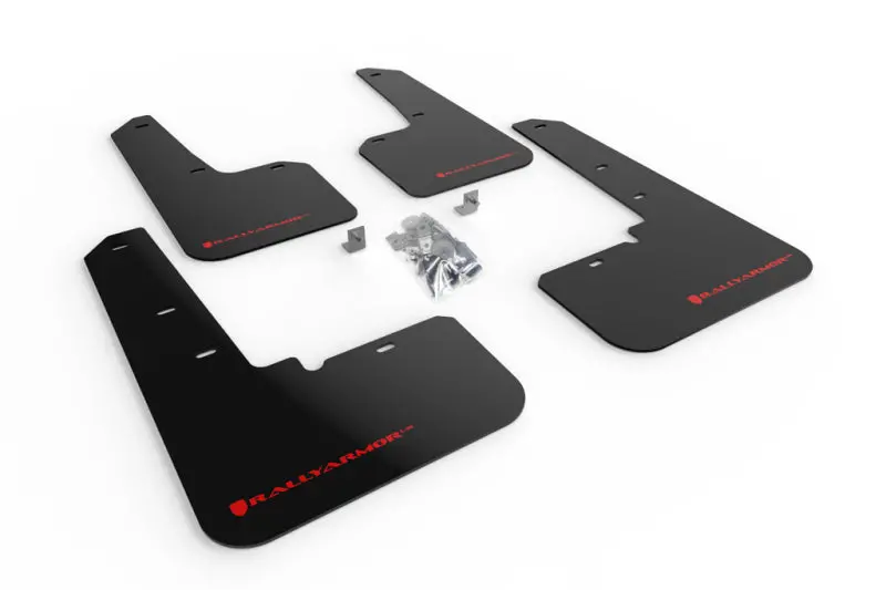 Rally Armor Ur Series Black Mud Flaps With Red Logo For 2020+ Subaru Outback 1