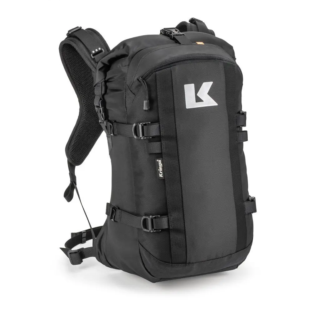 Kriega R22 Fully Waterproof Motorcycle Riding Backpack – 22-Liter Capacity 1