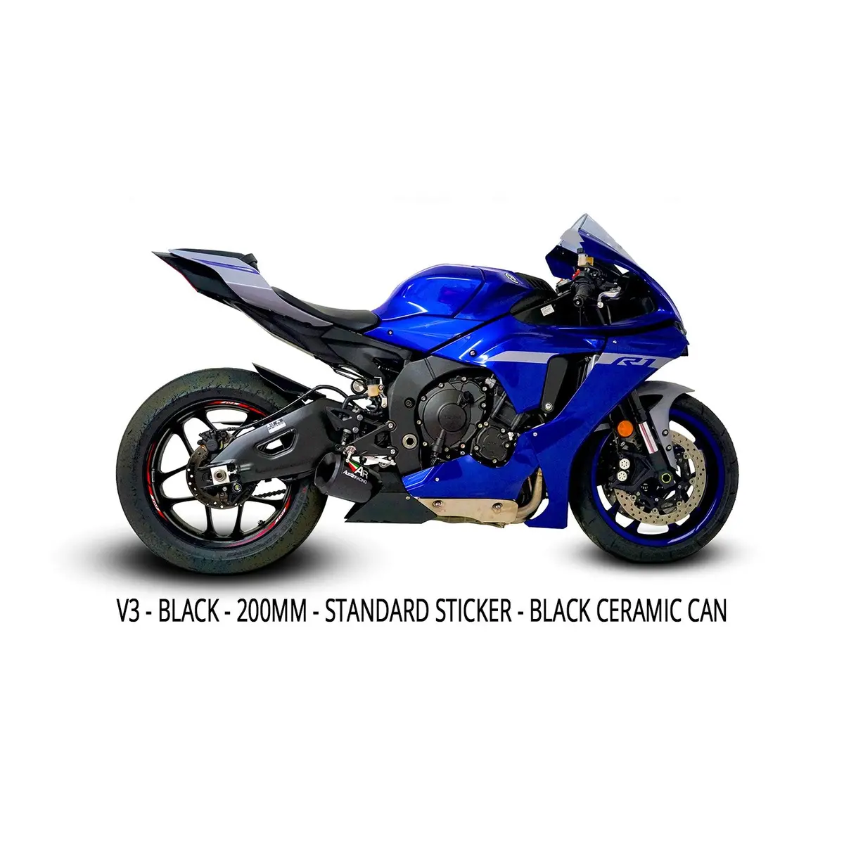 Austin Racing Gp3 Low-Mount Full Exhaust System With V3 Muffler For 2015+ Yamaha Yzf-R1, R1M, And Mt-10 1
